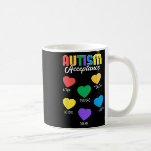 Autism Awareness Acceptance Heart Men Women Coffee Mug