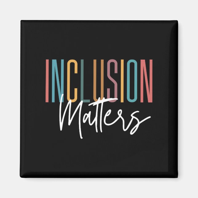 Autism Awareness Acceptance Inclusion Problems Wom Magnet (Front)