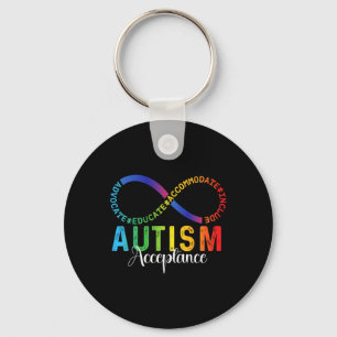 Autism Awareness Acceptance Infinity Symbol Advoca Key Ring