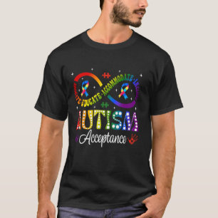Autism Awareness Acceptance Infinity Symbol Advoca T-Shirt