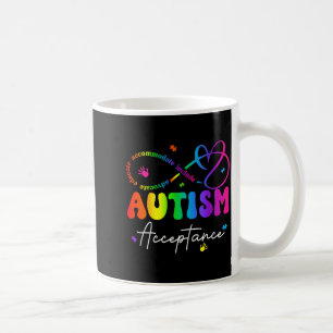 Autism awareness acceptance infinity symbol coffee mug