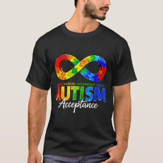 Autism Awareness Acceptance Infinity Symbol for T-Shirt