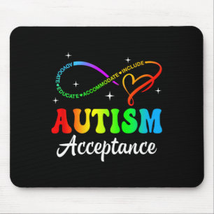 Autism Awareness Acceptance Infinity Symbol Men Wo Mouse Mat