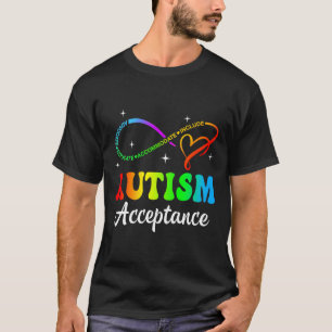 Autism Awareness Acceptance Infinity Symbol Men Wo T-Shirt
