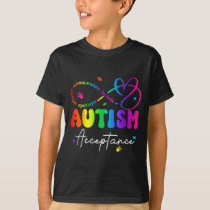 Autism awareness acceptance infinity symbol T-Shirt