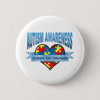 Autism Awareness Acceptance Love Understanding 6 Cm Round Badge