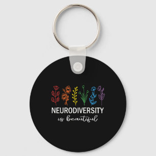 Autism Awareness Acceptance Neurodiversity Is Beau Key Ring