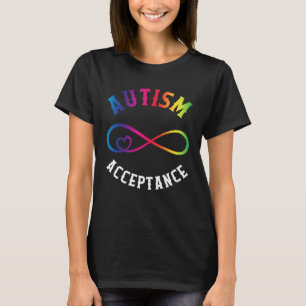 Autism Awareness Acceptance Red Instead Puzzle mum T-Shirt