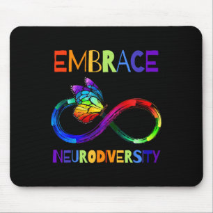 Autism Awareness Acceptance Shirt Infinity Symbol  Mouse Mat