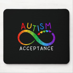 Autism Awareness Acceptance Shirt Infinity Symbol Mouse Mat