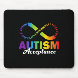 Autism Awareness Acceptance Shirt Infinity Symbol Mouse Mat