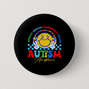 Autism Awareness Acceptance Special Education Teac 6 Cm Round Badge