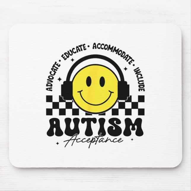 Autism Awareness Acceptance Special Education Teac Mouse Mat (Front)