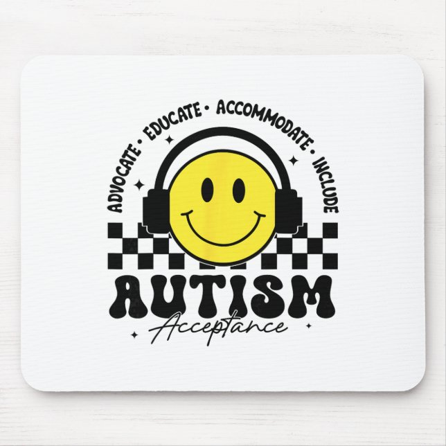 Autism Awareness Acceptance Special Education Teac Mouse Mat (Front)