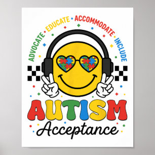 Autism Awareness Acceptance Special Education Teac Poster