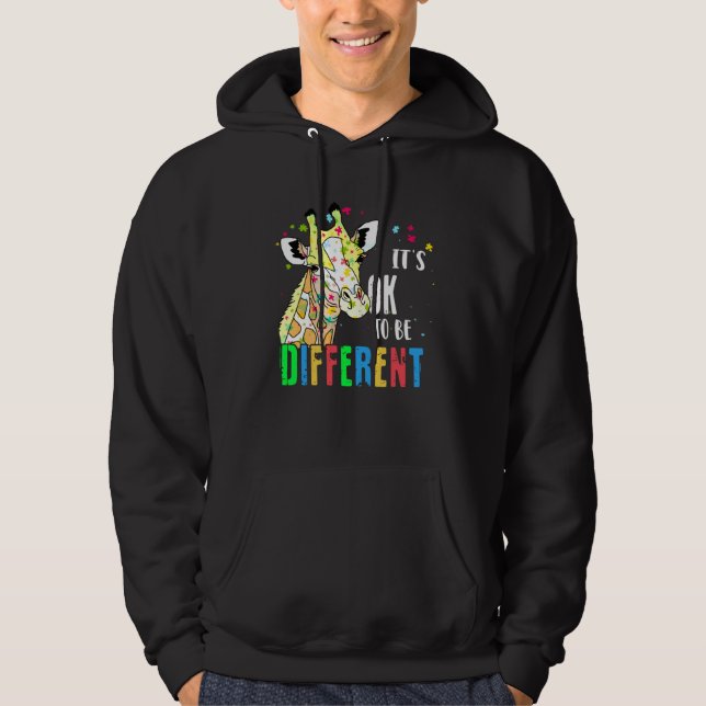 Autism Awareness Acceptance Women Kid Its Ok To Be Hoodie (Front)