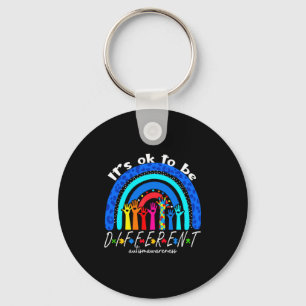 Autism Awareness Acceptance Women Kid Its Ok To Be Key Ring