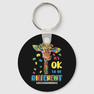 Autism Awareness Acceptance Women Kid Its Ok To Be Key Ring