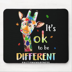 Autism Awareness Acceptance Women Kid Its Ok To Be Mouse Mat