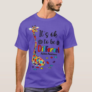 Autism Awareness Acceptance Women Kid Its Ok To Be T-Shirt