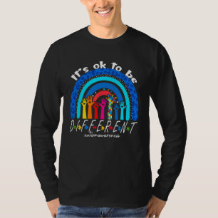 Autism Awareness Acceptance Women Kid Its Ok To Be T-Shirt