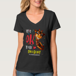 Autism Awareness Acceptance Women Kid Its Ok To Be T-Shirt