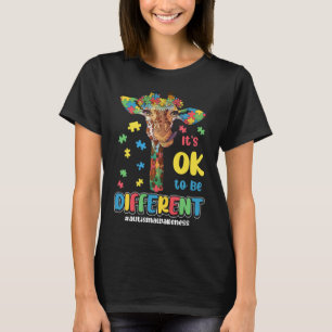 Autism Awareness Acceptance Women Kid Its Ok To Be T-Shirt