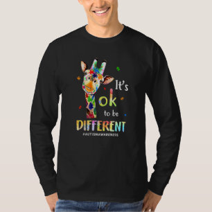 Autism Awareness Acceptance Women Kid Its Ok To Be T-Shirt