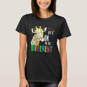 Autism Awareness Acceptance Women Kid Its Ok To Be T-Shirt