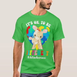 Autism Awareness Acceptance Women Kid Its Ok To Be T-Shirt