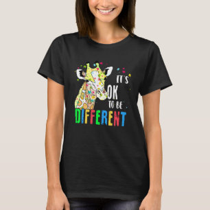 Autism Awareness Acceptance Women Kid Its Ok To Be T-Shirt