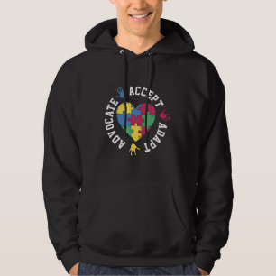 Autism Awareness Advocate Accept Adopt Neurodiver Hoodie