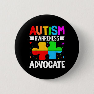 Autism Awareness Advocate Autistic Awareness 6 Cm Round Badge