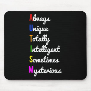 Autism Awareness Always Unique Mouse Mat