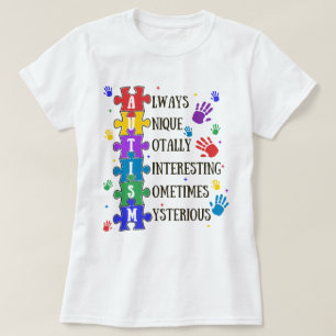 Autism Awareness Always Unique Totally  T-Shirt