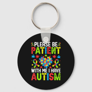 Autism Awareness And Adhd Puzzle Eces Autistic Mom Key Ring
