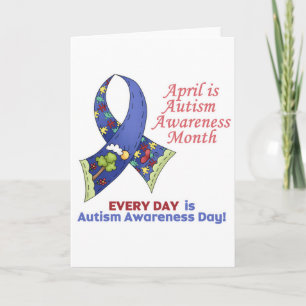 Autism Awareness April and Every Day Card