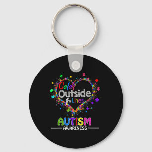 Autism Awareness April For Women Plus Size Key Ring
