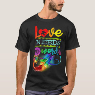 Autism Awareness ASD Infinity Rainbow Love Needs N T-Shirt
