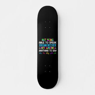 Autism Awareness - ASD Motivational Autism Warrior Skateboard