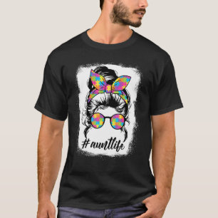 Autism Awareness Autism Aunt Life For Woman T-Shirt