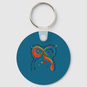 Autism awareness autism coquette bow neurodiversit key ring