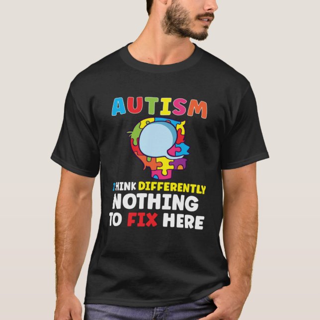 Autism Awareness Autism Disease Autistic T-Shirt (Front)