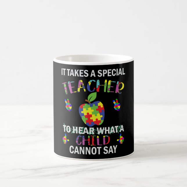 Autism  Awareness Autism Special Teacher Coffee Mug (Center)