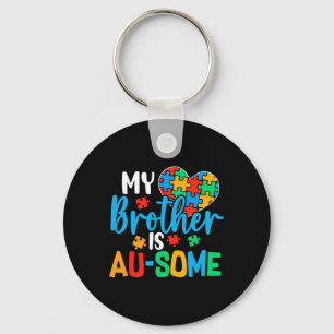 Autism Awareness Autism Squad Support Awesome Boys Key Ring