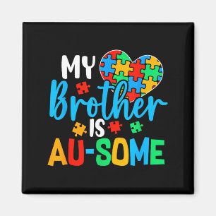 Autism Awareness Autism Squad Support Awesome Boys Magnet