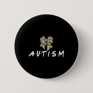 Autism Awareness Autism Squad Support Women Men  6 Cm Round Badge