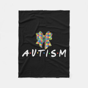 Autism Awareness Autism Squad Support Women Men Fleece Blanket