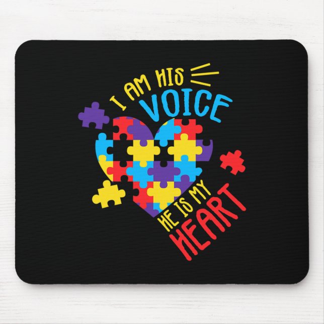 Autism Awareness Autism Support Men Women  Mouse Mat (Front)