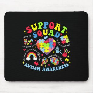Autism Awareness Autism Support Squad Family Heart Mouse Mat
